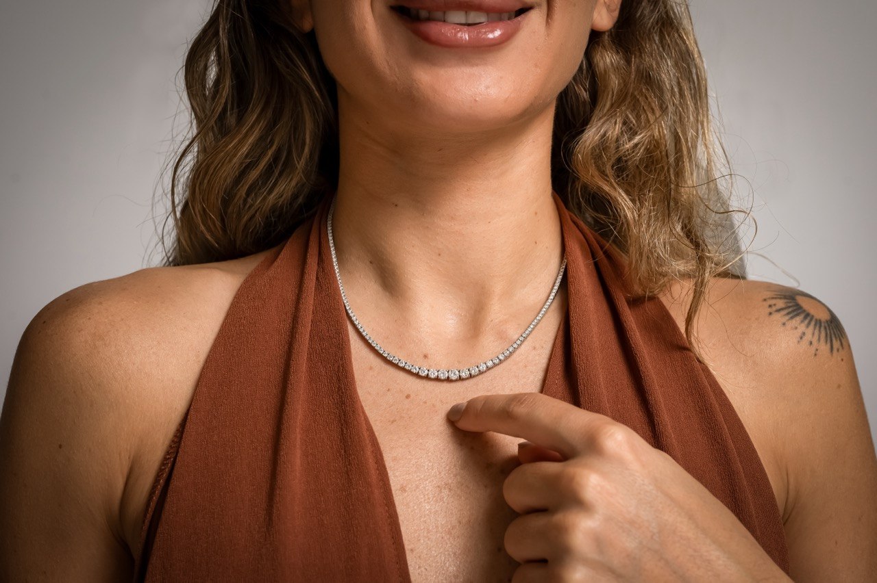 Diamond jewelry editorial photo